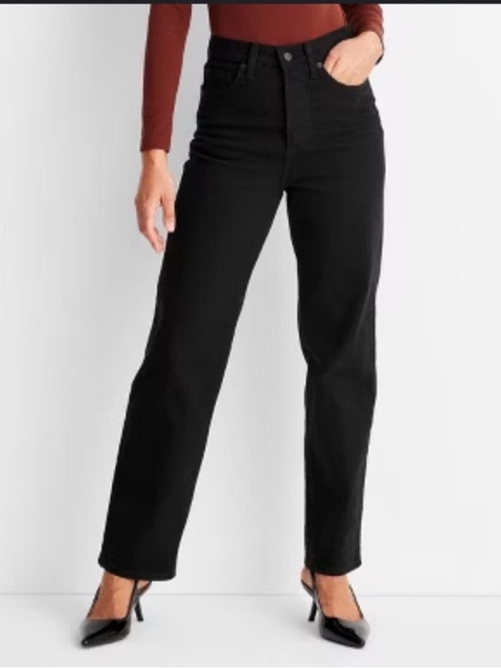 Universal Thread Denim - NWT Universal Thread High-Rise Straight Leg Jeans in Black